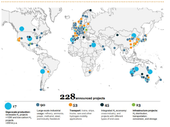 228 announced projects map