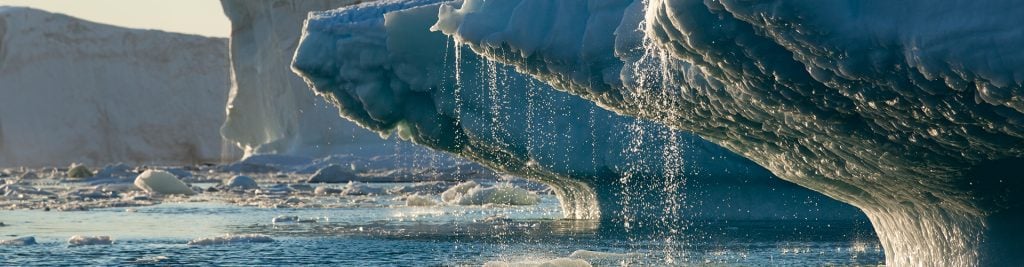 Melting glacier